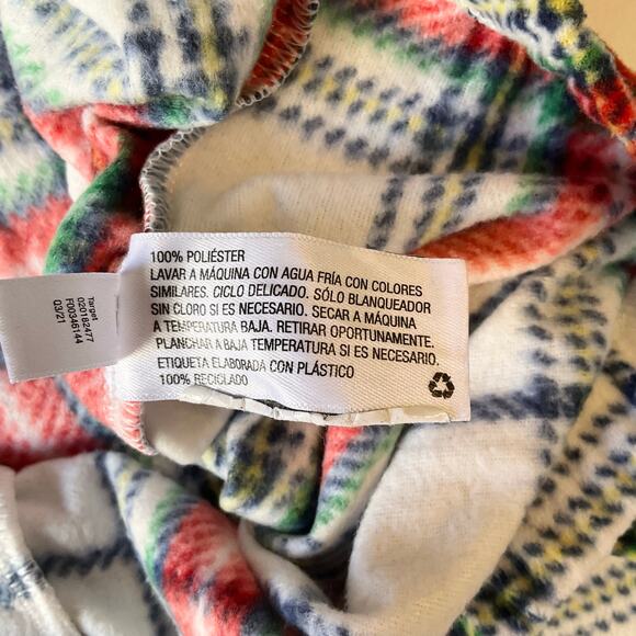 Wondershop Women Sleepwear Pants size XL White Orange Soft Fleece Elastic Waist - Picture 8 of 9